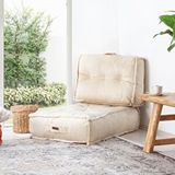 Homedius Minder Poffi Sırtlı Yer Ve Palet Bej-60x80