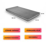 Homedius Nevada Full Ortopedik Yatak 90x190x12 cm Gri