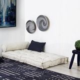 Homedius Sofa Buklet Kapitoneli Yer-Sedir Minderi Beyaz Cift