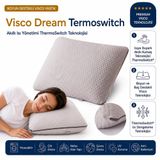 Homedius Visco Dream TermoSwitch Boyun Destekli Ortopedik Visco Yastık 59x39 cm