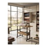 Homedora Atlas Yüksekliği Ayarlanabilir Dikiş Makinesi Sehpası Tekerlekli Çok Amaçlı Çalışma Masası Raflı 80x40 cm