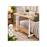 Homedora Ayarlanabilir Tekerlekli Laptop Sehpası – Yatak ve Koltuk Yanı Laptop Masası – 70x40 cm