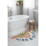 Homefesto Kaymaz Taban Modern Banyo Paspası | İnce & Yıkanabilir Banyo Paspası| 60x100 cm