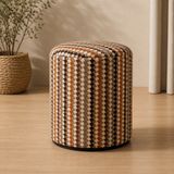 Homefy Yuvarlak Silindir Puf 35X45 cm – Çok Amaçlı Dekoratif Oturma ve Ayak Pufu - 35 x 45 cm