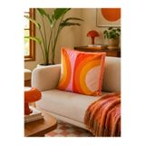 Homeilla Retro Desenli Dekoratif Kırlent – 40x40 cm