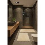 Homeland Peluş Klozet Takımı Banyo Paspası Kaymaz TPR Taban Yıkanabilir 2'li Set 40x60-60x100