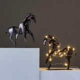homelifestyle® Art (Metal, Sanatsal At Heykeli, Kahverengi, 5,5 x 16,7 x 16,2 cm)