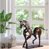 homelifestyle® Art (Metal, Sanatsal At Heykeli, Kahverengi, 6 x 22 x 19 cm)