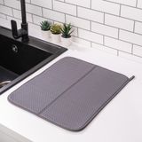 Homelka Mutfak Tezgahı için Bulaşık Kurutma Paspasları, Çeşitli Amaçlar İçin Süper Emici Mikrofiber Bulaşık Süzgeci, Şık ve Etkili, Hızlı Kuruyan Bulaşık Matı, 43 cm x 35 cm, Anhracite