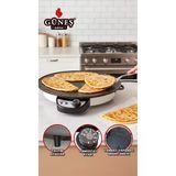 Homelux 2000w Elektrikli Lüks Termostatlı 50 Cm Ekmek,gözleme,börek Ve Katmer Sacı l Granit emaye