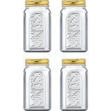 Homemade Kavanoz 80385 - 1000 ml 4 Adet - ŞEFFAF