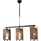 Homemania Lucea Karo 3'Lü Eskitme Siyah Boyalı Sıralı Avize 3 X E27 Outlet Vitrin