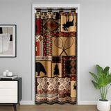 Homemissing Ayı Kapı Perdesi Kapı Perdesi Kapı Gizliliği Geyik Avı Dolap Örtüsü Güneybatı Yerli Oda Bölücü Perde 132x203cm Egzotik Geometrik Yatak Odası Oturma Odası Pencere Uygulamaları