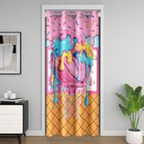Homemissing basketbol perdesi kapı için gizlilik, oyun, spor, dolap, top oyunları örtüsü, oda bölücü perde, 132 x 213 cm, pembe ve mavi