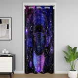 Homemissing Boğa Odası Bölücü Perde Örtüsü 106x203 cm Takımyıldız Kapı Perdesi Çocuk Burç Astroloji Dolap Kapı Örtüsü Perde Yatak Odası Oturma Odası Takımyıldızı Tema Pencere Uygulamaları için