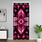 Homemissing Boho Aztek Kapı Perdesi Gizlilik 1 Panel, 86 x 203 cm Sıcak Pembe Çiftlik Evi Batı Egzotik Tarzı Klozet Örtüsü Tribal Kızılderili Kızılderili %30-%50 Karartma Karartma Odası Bölücü Perde