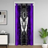 Homemissing Çocuklar için Kelebek Kapı Perdesi Kapı Perdesi 86x203 cm Kelebekler Baskılı Dolap Kapı Örtüsü Dekor için Perde Güzel Kelebek Oda Bölücü Perde Örtüsü Boho Tarzı Mor Pencere Uygulamaları