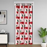 Homemissing Çocuklar Kızlar Kiraz Baskılar Kapı Perdesi Kapı Perdesi Gizlilik 132x203cm 1 Panel Sevimli Meyve Klozet Örtüsü Pembe Yatak Odası Dekoru Botanik Doğa Temalı Oda Bölücü Perde Kadın Erkek