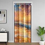 Homemissing Deniz Plaj Kapı Perdesi Kapıda Gizlilik Hawaii Okyanus Gardırop Koruma Güneşli Plaj Sahil Oda Bölücü Perde 150 x 203 cm Doğa Temalı Yatak Odası Oturma Odası Pencere Uygulamaları