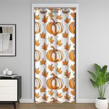 Homemissing Erkek Kız Çocuk Sonbahar Hasat %30-%50 Oda Karartma Kapı Perdeleri 86x203 cm, Şükran Günü Kapı Perdesi Gizlilik Kabak Odası Bölücü Perde Çocuklar Akçaağaç Yaprağı Pencere Uygulamaları