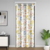 Homemissing Geyik Kapı Perdesi Kapı Perdesi 106 x 203 cm Çocuklar ve Erkek Kızlar için Sevimli Çiçekli Çiçek %30 -%50 Oda Karartma Karartma Hayvanları Oda Bölücü Perde