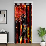 Homemissing Golf Topu Kapı Perdesi için Gizlilik, Oyun, Spor, Dolap, Oturma Odası Kapağı, Yangın Topu, Oda Bölücü Perde, 150 x 203 cm, Hediye