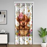 Homemissing Highland İnek Çiçek Kapı Perdesi Gizlilik Yayla Sığır Dolabı Koruma Yaban Hayatı Oda Bölücü Perde 106 x 213 cm Çiftlik Evi Yatak Odası Oturma Odası Pencere Uygulamaları