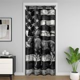 Homemissing Kabin Geyiği Kapı Perdesi Kapı Perdesi 150 x 203 cm Çocuklar Amerikan Bayrağı %30 -%50 Oda Bölücü Perde Erkek Kız Gençler için Vahşi Hayvan Dolap Örtüsü Yatak Odası Oturma Odası için Balck