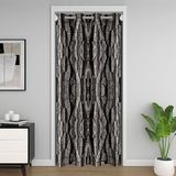 Homemissing Kamuflaj Kapı Perdesi Kapı Perdesi Gri Ağaç Dalı Camo Dolap Örtüsü Botanik Odası Bölücü Perde 132x203 cm Rustik Kabin Ülke Yatak Odası Oturma Odası Doğa Teması