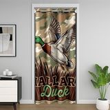 Homemissing Kamuflaj Ördek Kapı Perdesi Pencere 86 x 203 cm Yeşilbaş Ördek Isı Yalıtımlı Geçici Oda Bölücü Avcılık Balıkçılık Tema Gardırop Koruma Kamuflaj Yatak Odası Oturma Odası Mikrofiber