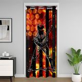 Homemissing kapı beyzbol perdesi gizlilik, spor, oyun, dolap, yangın örtüsü, beyzbol, oyunlar, oda bölücü perde, 106 x 203 cm, sevenler için hediye