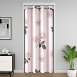 Homemissing Kapı Gizliliği için Çiçekli Kapı Perdesi Suluboya Gül Dolap Örtüsü Şık Çiçek Çiçek Odası Bölücü Perde 106x213 cm Romantik Pembe Yatak Odası Oturma Odası Pencere Uygulamaları