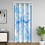 Homemissing Kemer Kapı Perdesi Gizlilik Kurdele Dolap Örtüsü Mavi Kurdele Oda Bölücü Perde 132 x 203 cm Kawaii Yatak Odası Oturma Odası Hediye Kutuları Pencere Uygulamaları