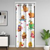 Homemissing Komik Capybara Kapı Perdesi Gizlilik 106x203 cm Sevimli Capybaras Oda Bölücü Perde Kemirgen Hayvanlar Dolap Örtüsü Hayvanlar Aşıklar Pencere Uygulamaları