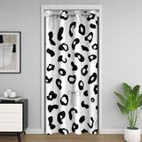 Homemissing Leopar Baskılı Kapı Perdesi Kapı Perdesi Yatak Odası Oturma Odası için Sevimli İlmek Dolap Örtüsü Çita Kürk Oda Bölücü Perde 106 x 203 cm Vahşi Hayvan Baskılı Cilt Karartma