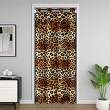 Homemissing Leopar Kapı Perdesi Kapı Perdesi Hayvan Baskılı Dolap Örtüsü Yatak Odası Oturma Odası Klasik Leopar Oda Bölücü Perde 150x203 cm Vahşi Desen Karartma Ev Dekoru