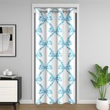 Homemissing Mavi Fiyonklu Oda Bölücü Perde 86x203 cm Rüya gibi Prenses Tarzı Kapı Perdesi Kapı Perdesi Gizlilik için Sevimli Fiyonklu Peri Masalı Girly Dolap Kapı Örtüsü Perde Yatak Odası için