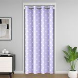 Homemissing Mor Puantiyeli Kapı Perdesi Kapı Gizliliği için Sevimli Puantiyeli Dolap Örtüsü Basit Moda Oda Bölücü Perde 106 x 203 cm Kawaii Tarzı Yatak Odası Oturma Odası Pencere Uygulamaları