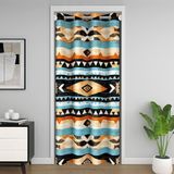 Homemissing Native American Kapı Perdesi Kapı Gizliliği için Batı Aztek Dolap Örtüsü Yatak Odası Oturma Odası Bohem Odası Bölücü Perde 106x203 cm Etnik Geometrik Karartma Karartma Ev Dekoru
