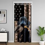 Homemissing Ördek Av Kapı Perdesi Kapı Perdesi Gizlilik Köpek Avcısı Yatak Odası Oturma Odası için Dolap Örtüsü Kamuflaj Desenli Oda Bölücü Perde 150 x 203 cm Yeşilbaş Ördek Karartma Karartma Ev