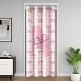 Homemissing Pembe Fiyonklu Kapı Perdesi Kapı Perdesi Kapı Perdesi Kareli İlk Harf N Dolap Örtüsü Yatak Odası Oturma Odası Prenses İlmek Oda Bölücü Perde 132x213 cm Karartma Ev Dekoru