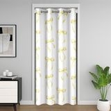 Homemissing Sarı ilmek kapı kapı pencere 106x203cm kızlar e Kawaii yay termal yalıtımlı geçici oda bölücüler yay düğüm vurgu dolap kapağı yatak odası oturma odası zarif kız gibi tasarım