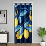 Homemissing Sarı Limon Kapı Perdesi 106x203cm Çocuklar Erkek Kız Taze Meyve Odası Bölücü Perde Retro Çiçek Boho Dolap Kapağı Psychedelic Çiçekli Pencere Uygulamaları