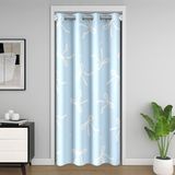 Homemissing Sevimli Mavi Fiyonklu Kapı Perdesi Kapı Açılış Penceresi 106 x 203 cm Şerit Yay Isı Yalıtımlı Geçici Oda Bölücüler Prenses Dolap Örtüsü Yatak Odası Oturma Odası Mikrofiber