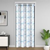 Homemissing Sevimli mavi yay kapı perde kapı pencere 150x203cm şerit yay düğüm termal yalıtımlı geçici oda bölücüler Coquette estetik dolap kapağı prenses ilmek oturma odası mikrofiber
