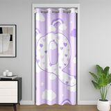 Homemissing Sevimli Mor Gökkuşağı Kapı Perdesi Kapı Perdesi Gizlilik Yıldız Ay Baskılı Dolap Örtüsü Kişiselleştirilmiş Mektup Q Oda Bölücü Perde 106x213 cm Aşk Kalp Yatak Odası Oturma Odası Pencere