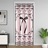 Homemissing Sevimli Pembe Fiyonklu Kapı Perdesi Kapı Perdesi Gizlilik Kurdele Yatak Odası Oturma Odası için Dolap Örtüsü Rüya Gibi Oda Bölücü Perde 150x203 cm Karartma Ev Dekoru