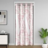 Homemissing Vintage Çiçek Bahar Kapı Perdesi Kapı Pencere 86 x 203 cm Vintage Boho Bitki Çiçekli Isı Yalıtımlı Geçici Oda Bölücü Çiçek Gardırop Koruyucu Botanik Kişiselleştirilmiş İlk W