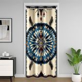 Homemissing Western Aztec Dreamcatcher Kapı Perdesi Kapı Geçidi Gizlilik için Amerikan Yerli Dolap Örtüsü Güneybatı Oda Bölücü Perde 86x203 cm Bohem Yatak Odası Oturma Odası Pencere Uygulamaları