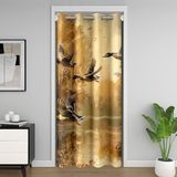 Homemissing Yeşilbaş Ördek Kapı Perdesi Pencere 106 x 213 cm Balıkçılık ve Avcılık Isı Yalıtımlı Geçici Oda Bölücüler Yaban Hayatı Gardırop Örtüsü Ağaç Yatak Odası Oturma Odası Mikrofiber